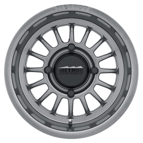Main image for Method MR411 Bead Grip 15x7 / 5+2/38mm Offset / 4x136 / 106.25mm CB Gloss Titanium Wheel Main image for Method MR411 Bead Grip 15x7 / 5+2/38mm Offset / 4x136 / 106.25mm CB Gloss Titanium Wheel
