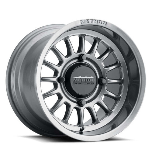 Main image for Method MR411 Bead Grip 15x7 / 5+2/38mm Offset / 5x4.5 / 72 CB Gloss Titanium Wheel