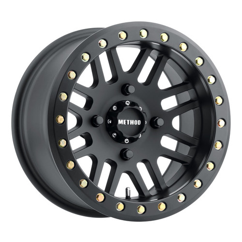 Main image for Method MR406 UTV Beadlock 15x8 / 4+4/0mm Offset / 4x136 / 106mm CB Matte Black Wheel