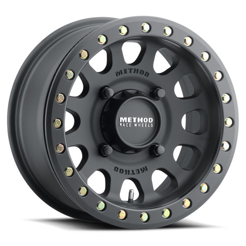 Main image for Method MR401 UTV Beadlock 15x10.0 +25mm Offset 6x139.7 BP 81.80mm CB Matte Black Wheel w/ BH-H24100