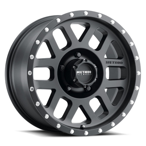 Main image for Method MR306 Mesh 17x8.5 0mm Offset 5x4.5 83mm CB Matte Black Wheel