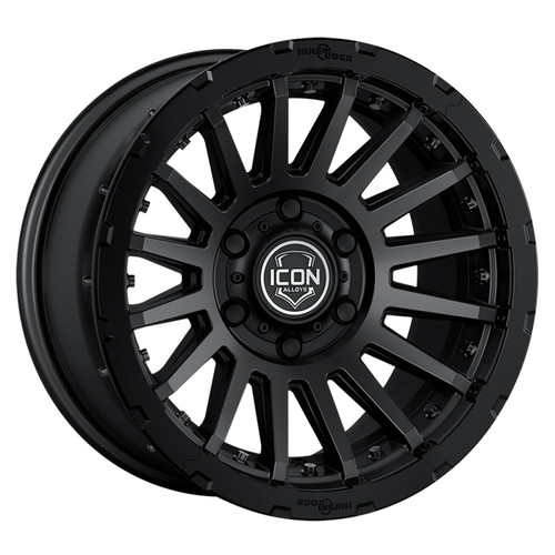 Main image for ICON Alloy Recon Pro - 18X9 / 6X5.5 / 40MM / 6.6in. BS - Satin Black Main image for ICON Alloy Recon Pro - 18X9 / 6X5.5 / 40MM / 6.6in. BS - Satin Black