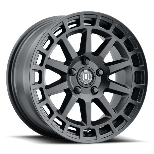 Main image for ICON Journey 17x8 5x4.5 38mm Offset 6in BS Satin Black Wheel Main image for ICON Journey 17x8 5x4.5 38mm Offset 6in BS Satin Black Wheel