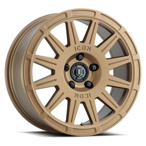 Main image for ICON Ricochet 17x8 5x100 38mm Offset 6in BS Satin Gold Wheel