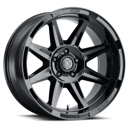 Main image for ICON Bandit 20x10 6x5.5 -24mm 4.5in BS 106.10mm Bore Gloss Black Wheel