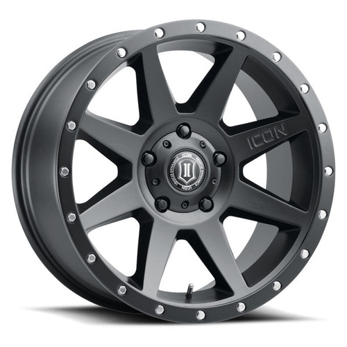Main image for ICON Rebound 20x9 6x135 16mm Offset 5.625in BS Satin Black Wheel Main image for ICON Rebound 20x9 6x135 16mm Offset 5.625in BS Satin Black Wheel
