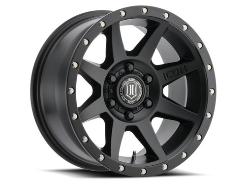 Main image for ICON Rebound 18x9 6x5.5 25mm Offset 6in BS 95.1mm Bore Satin Black Wheel