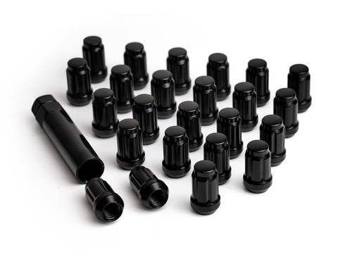 Main image for ICON Alloys Lug Nut Kit Black - 1/2in - 24 Lug Nuts w/ Key
