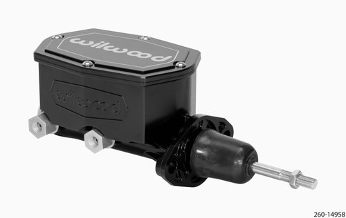 Additional image for Wilwood Compact Tandem Master Cylinder - 15/16in Bore - w/Pushrod (Black)