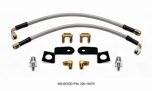 Main image for Wilwood Flexline Kit 14in. M10-1.00 90 Deg Main image for Wilwood Flexline Kit 14in. M10-1.00 90 Deg