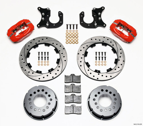 Main image for Wilwood Forged Dynalite P/S Rear Kit Drilled Red New Big Ford 2.50in Offset Main image for Wilwood Forged Dynalite P/S Rear Kit Drilled Red New Big Ford 2.50in Offset