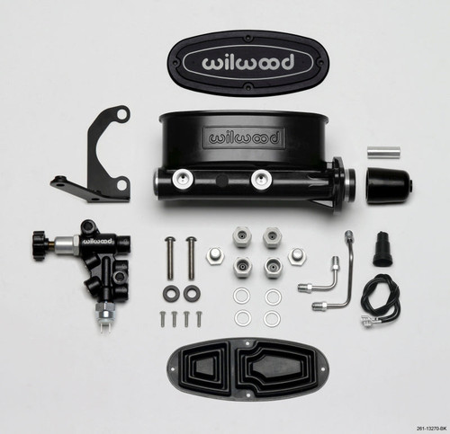 Additional image for Wilwood HV Tandem M/C Kit w L/H Bracket & Prop Valve - 1 1/8in Bore Black Additional image for Wilwood HV Tandem M/C Kit w L/H Bracket & Prop Valve - 1 1/8in Bore Black