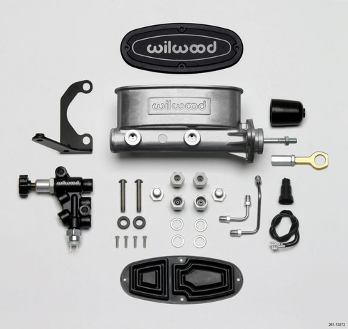 Additional image for Wilwood HV Tandem M/C Kit w L/H Bracket & Prop Valve - 7/8in Bore-W/Pushrod - Early Mustang