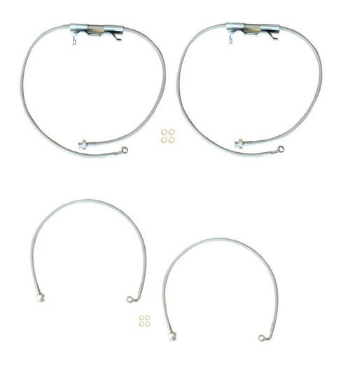 Main image for Wrangler 392 FRONT and Rear BRAKE LINE HOSE PAIRS FOR 2.5-4.5" LIFT FOR JL/JLU