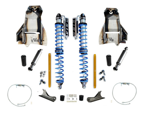 Main image for 14" Inch EVO SPEC KING FRONT FABRICATION Shock Towers 2.5" or 3.0" COILOVER BLACK FOR Jeep WRANGLER JK