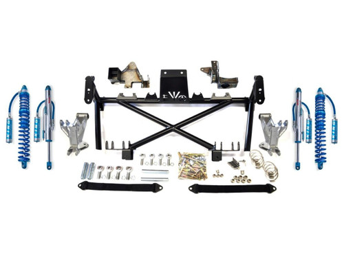 Main image for JK JKU REAR DOUBLE THROW DOWN EVOLEVER SYSTEM WITH KING COILOVER AND BYPASS SHOCKS JEEP WRANGLER