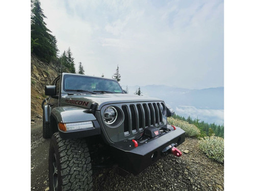 Main image for Jeep Wrangler JL JLU and Jeep Gladiator Front Alumilite Bumper With Factory Fog Lights