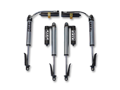 Main image for JT GLADIATOR BLACK EVO SPEC KING 2.5" REMOTE RES 2.5-4.5" LIFT FRONT & REAR SET FOR JT