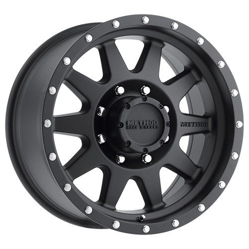 Main image for Method MR301 The Standard 20x9 +18mm Offset 8x6.5 130.81mm CB Matte Black Wheel