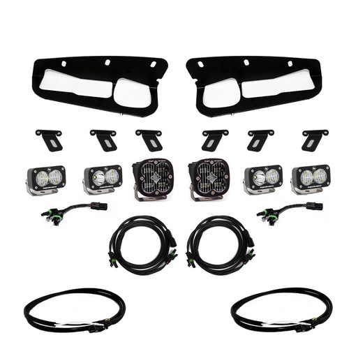 Main image for Baja Designs 2021+ Ford Bronco Clear SAE Fog Pocket Kit w/Upfitter