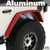 Aluminum Overland Tube Fenders, JL Wrangler, Rear, Pair