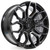 Main image for 20x10 Arena A116 Cobra Glossy Black Brushed DDT Face Clear Wheel 5x5 (-18mm)