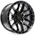 Main image for 22x12 Arena A114 Battle Glossy Black Machined DDT Face Lip Wheel 6x5.5 (-44mm)