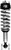 Additional image for Fox 2019+ Ford Ranger 2.0 Performance Series 4.5in IFP Front Coilover Shock / 0-3in Lift
