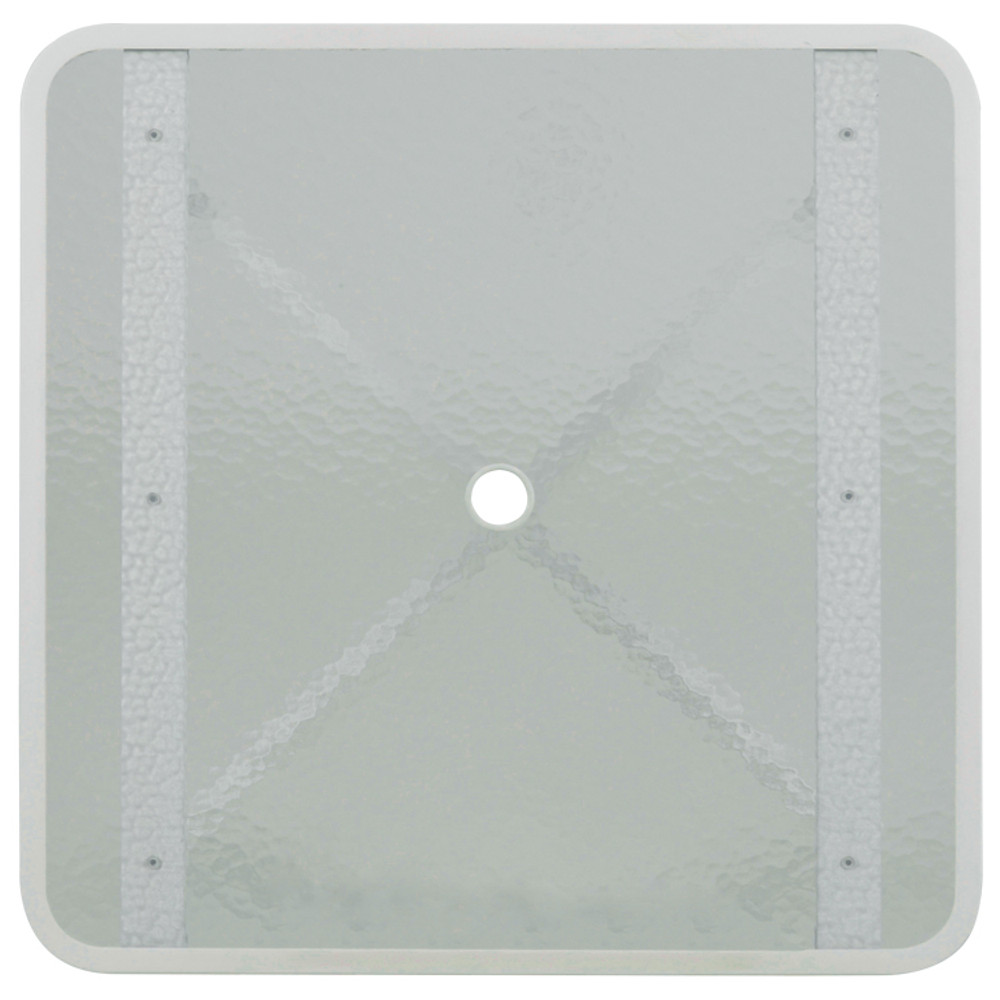 031852 36" Square Counter Table with Glass Top