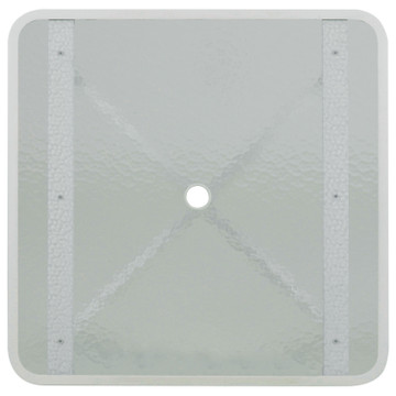 031852 36" Square Counter Table with Glass Top