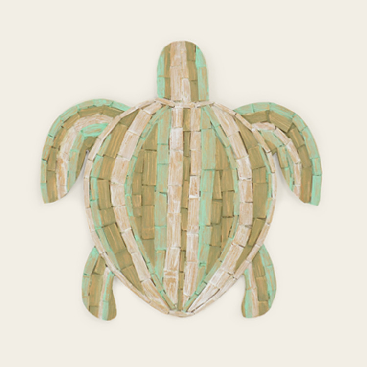16-093 Natural Driftwood Sea Turtle Wall Hanging