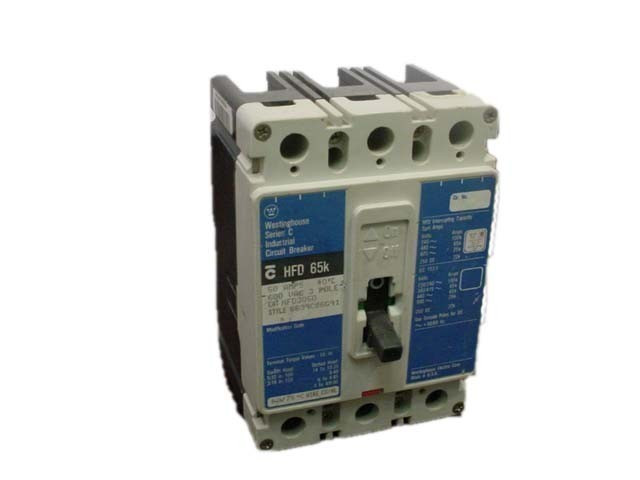 CUTLER HAMMER HFD3030 BU 30A 480V 3P USED