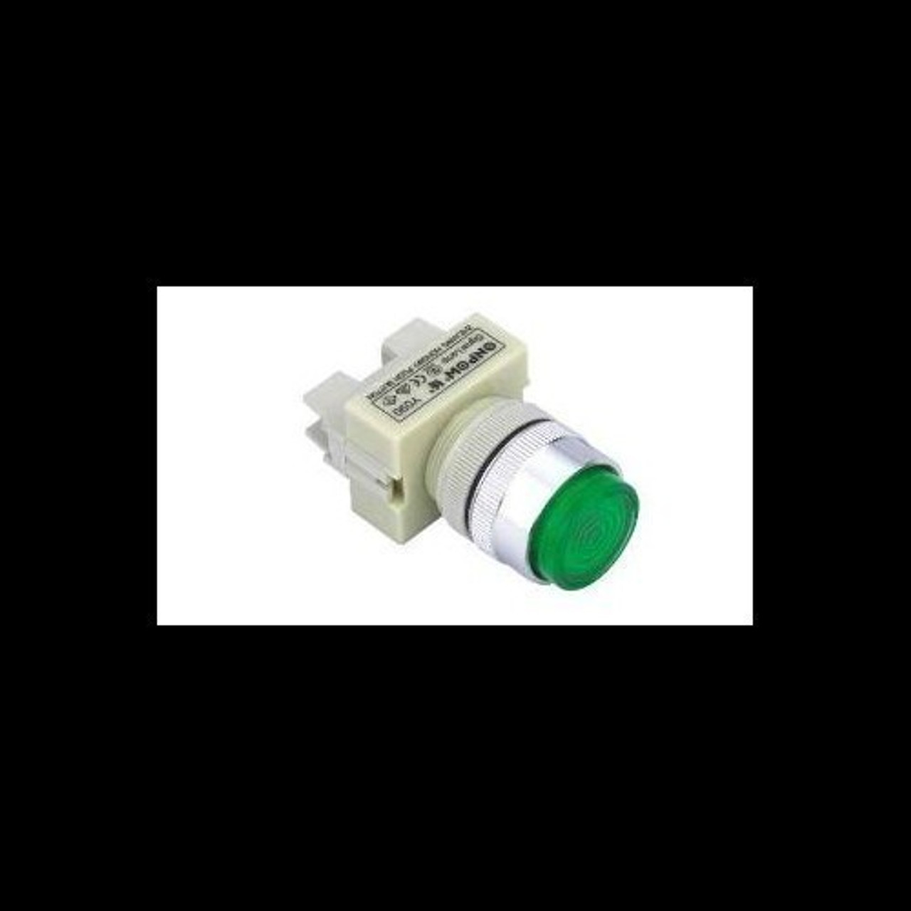 YAGI Y090-22G/G N 10A 120V NEW Illuminating Green 22mm LED Extended Momentary Switch Pushbutton
