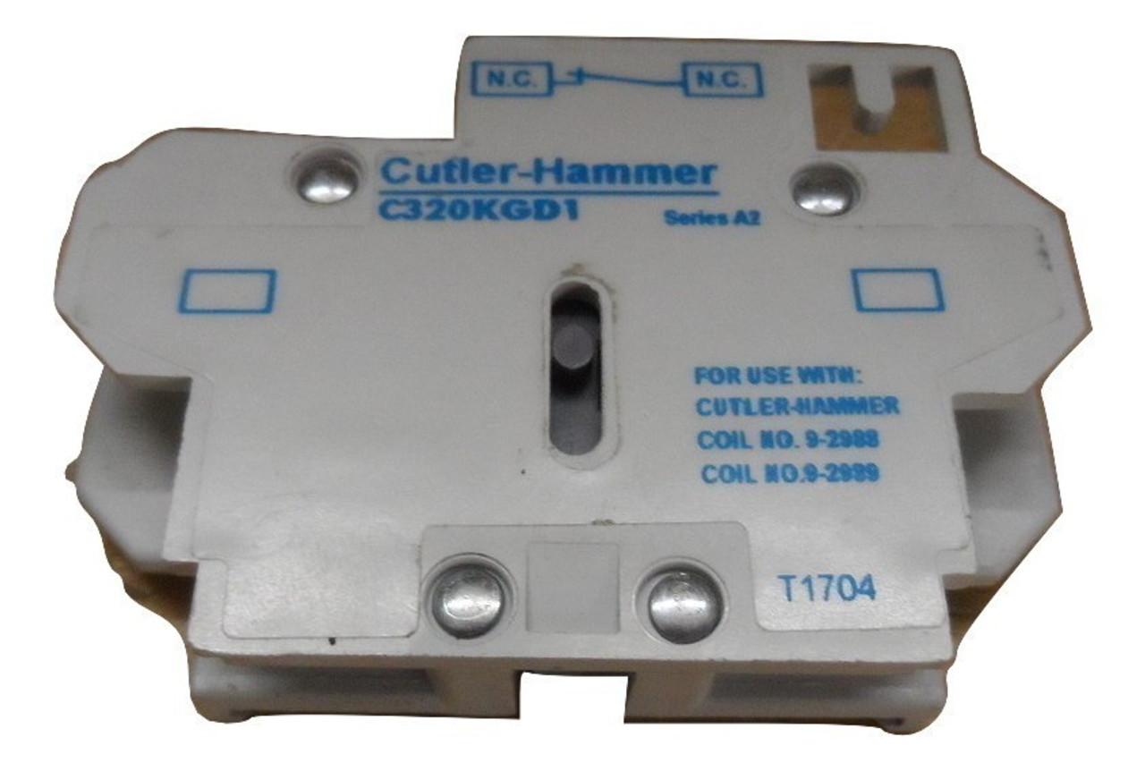 CUTLER HAMMER C320KG4 N 10A 600V 2P CoilNOT INCLUDEDV NEW