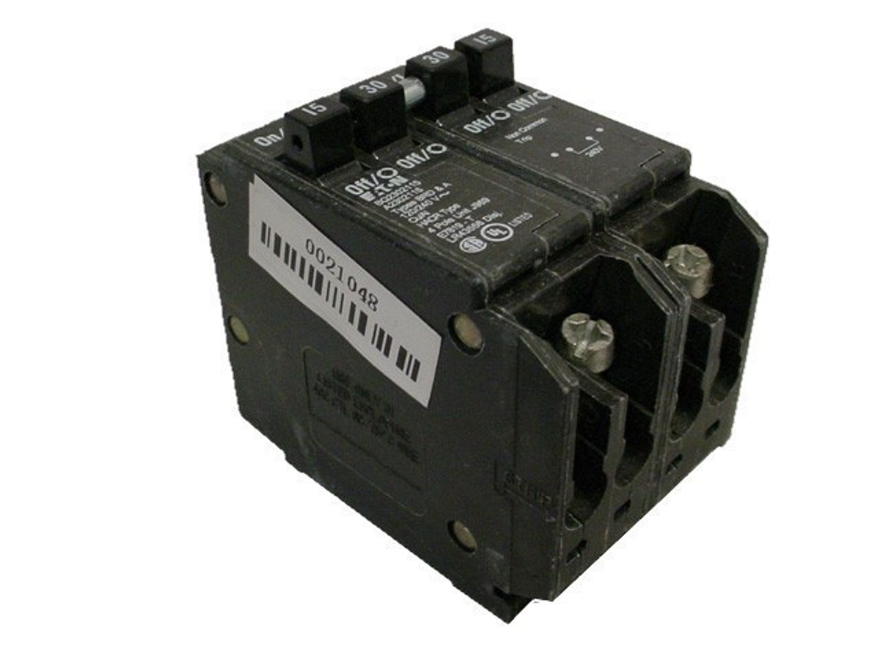CUTLER HAMMER BQC2302115 N 15/30A 240V 4P NEW