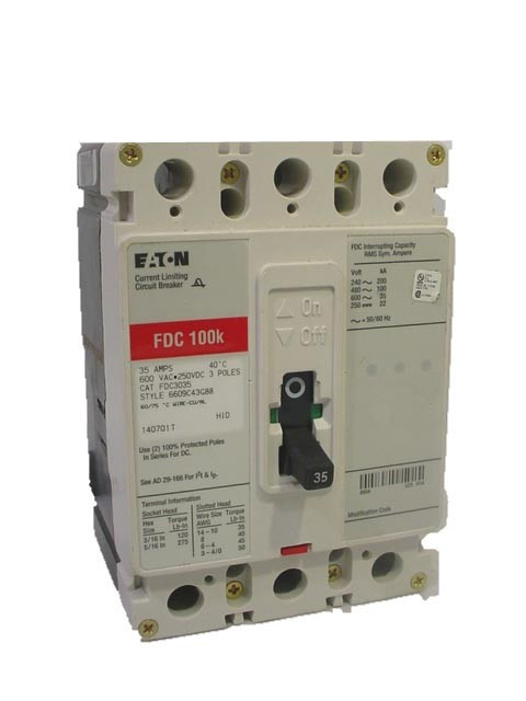 CUTLER HAMMER FDC3200 N 200A 600V 3P NEW