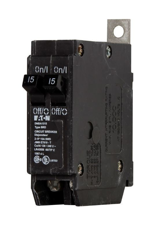 CUTLER HAMMER DNBA1515 N 15/15A 120/240V 2P NEW