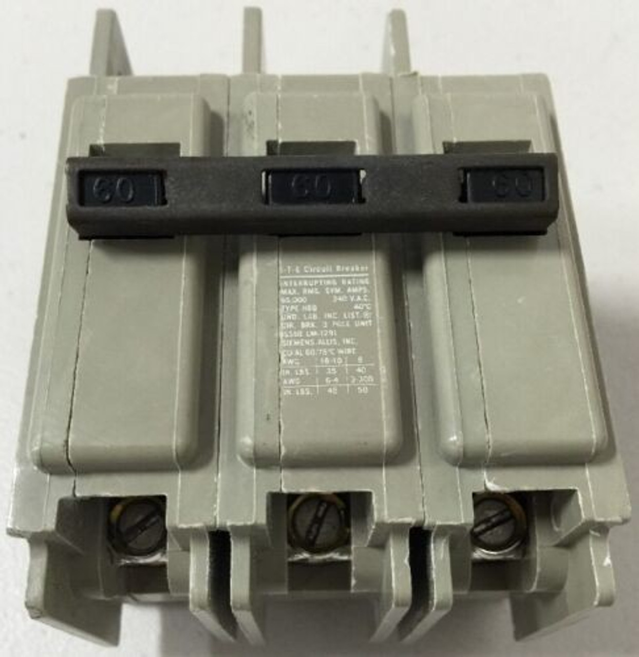 SIEMENS HBQ3B090 U 90A 240V 3P USED