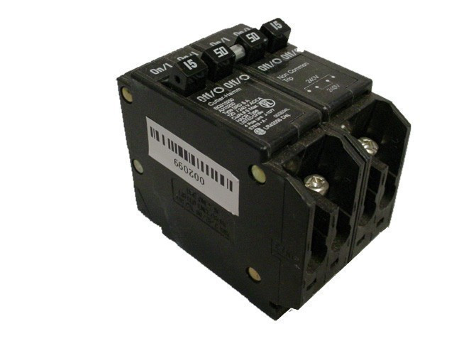 CUTLER HAMMER BQC2252115 N 25/15A 240V 4P 10K NEW