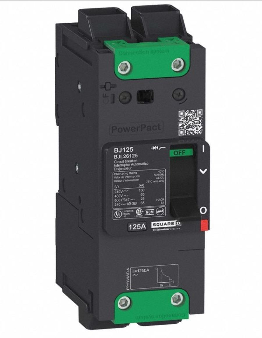 SQUARE D BDL26090 N 90A 2P 480V NEW
