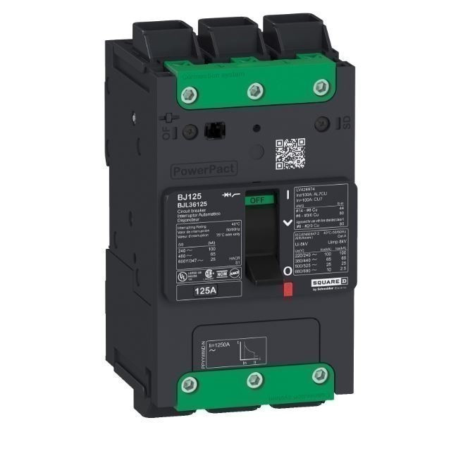SQUARE D BJL36050 U 50A 3P 480V NEW