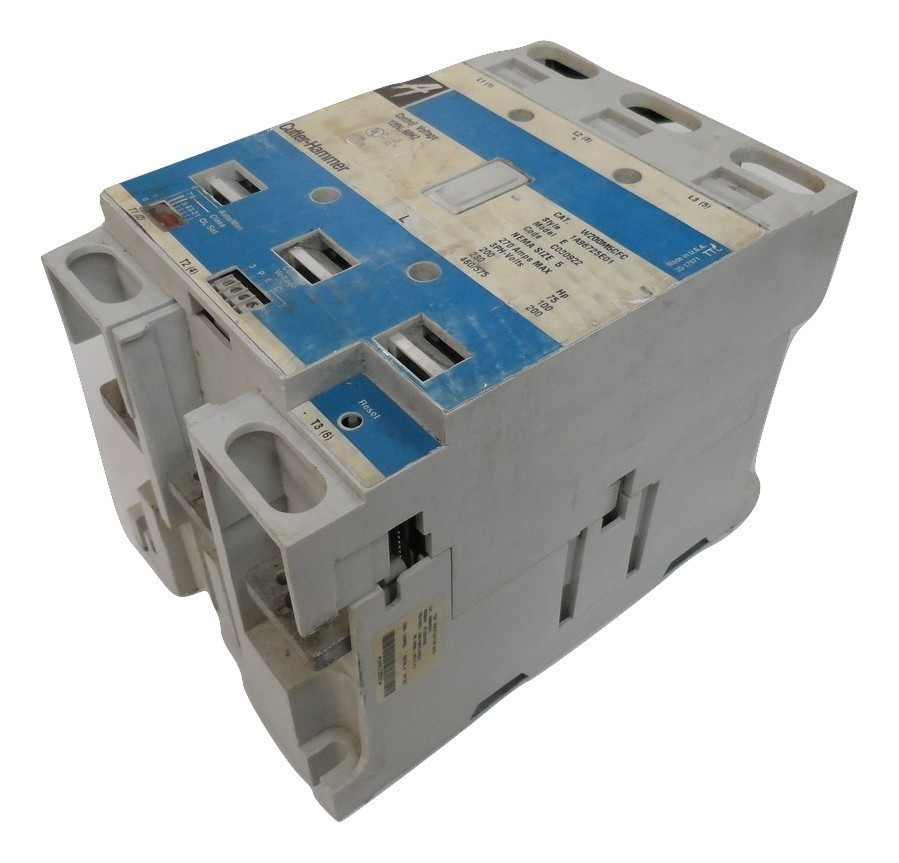 CUTLER HAMMER W+201K5CF N 270A 600V 3P Coil120 VACV NEW