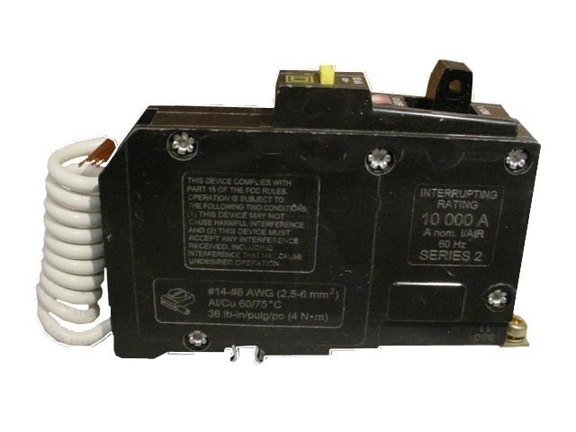 SQUARE D QOB115VHGFI N 15A 120V 1P 22K NEW