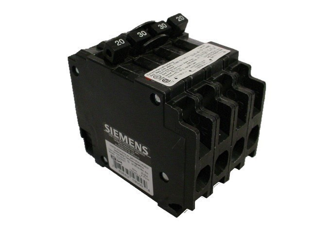 SIEMENS Q22030CT N 20/30A 240V 4P NEW QUAD