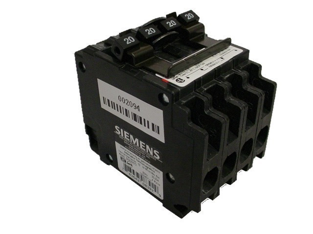 SIEMENS Q22020CT2 N 20/20A 120/240V 4P NEW QUAD