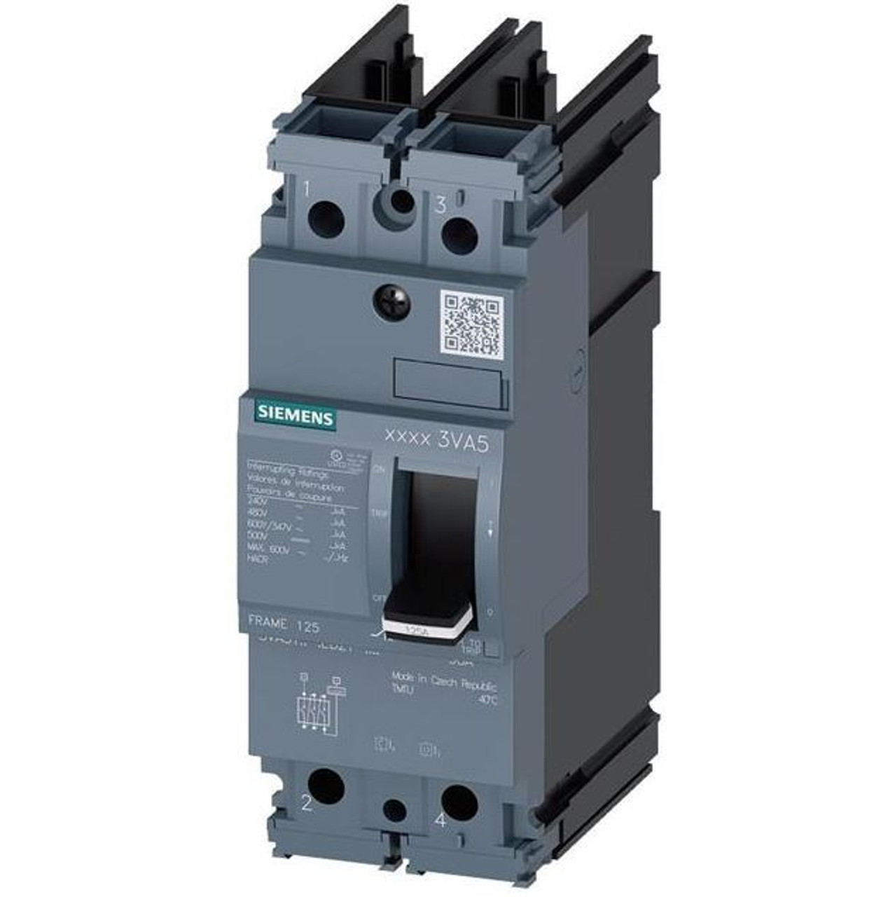 SIEMENS 3VA5195-4ED21-0AA0 N 15A 480V 2P NEW