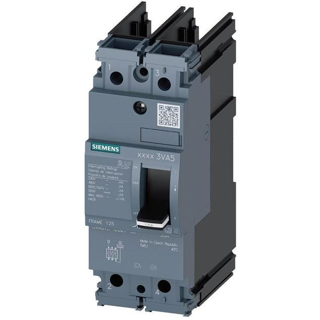 SIEMENS 3VA5195-6ED21-0AA0 N 15A 480V 2P NEW