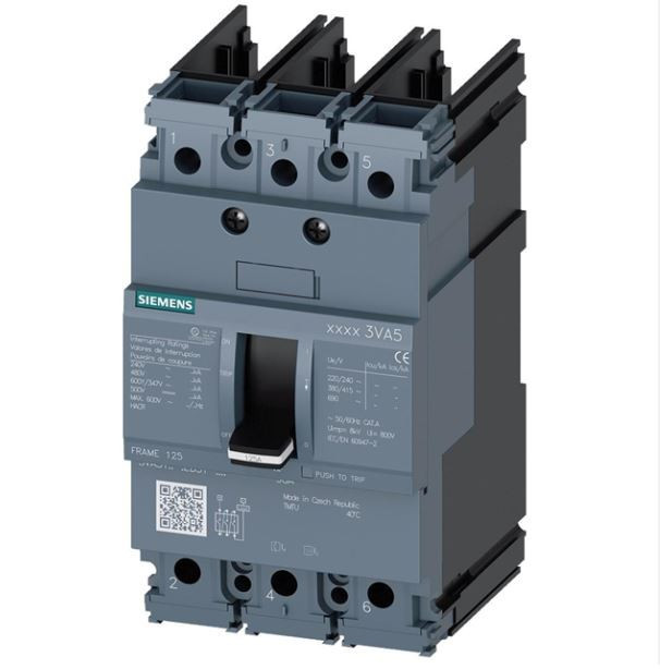 SIEMENS 3VA5125-5ED31-0AA0 N 25A 480V 3P NEW