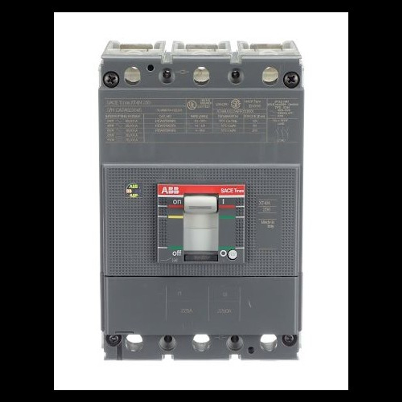 ABB XT4NU3225AFJ000XXX U 225A 600V 3V NEW SURPLUS