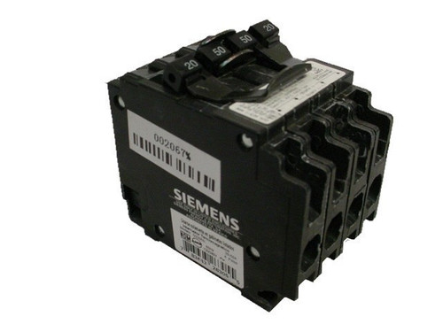 SIEMENS Q22050CT2 N 20/50A 240V 4P NEW QUAD